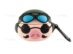 کاور محافظ سیلیکونی ایرپادپرو طرح خوک خلبان Pilot Pig Silicone Case Apple Airpods Pro