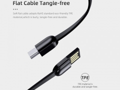 کابل شارژ و انتقال داده تایپ سی کوتاه راک Rock S3 Type-C Cable 14cm