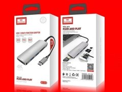 هاب آداپتور تایپ سی چند کاره ارلدام Earldom ET-C4 USB-C Multi Function Adapter