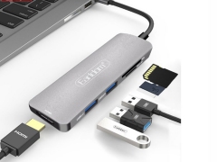 هاب آداپتور تایپ سی چند کاره ارلدام Earldom ET-C4 USB-C Multi Function Adapter