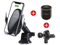 پایه نگهدارنده و شارژر وایرلس گوشی ارلدام Earldom ET-WC10 3in1 Wireless Car Holder