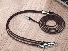 کابل شارژ سه سر راک Rock M8 3in1 Charging Cable 1.2M