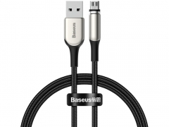 کابل شارژ و انتقال داده آهنربایی میکرو یو اس بی بیسوس Baseus Zinc Magnetic  MicroUSB Cable 1M