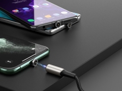کابل شارژ سه سر آهنربایی بیسوس Baseus Zinc Magnetic Cable Kit 1M