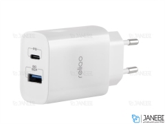 شارژر دیواری 2 پورت سریع رلیکو Reliqo RCH-02 18w PD Quick Charger