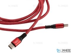 کابل شارژ سریع و انتقال داده تایپ سی نیکسو Nixo USB-C TCQ18A Cable 1m