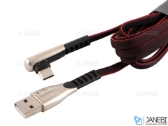 کابل شارژ سریع تایپ سی دایوی Divi P441-18 Elbow Surfboard Type-C S3 Cable 1.88m