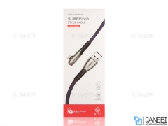 کابل شارژ و انتقال داده لایتنینگ دایوی Divi P420L-12 Elbow Surfboard S3 Lightning Cable 1.2m