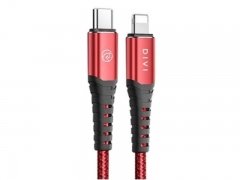 کابل شارژ سریع تایپ سی به لایتنینگ دایوی Divi P482-18 Type-C to Lightning Cable 1.8m