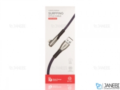 کابل شارژ و انتقال داده لایتنینگ دایوی Divi P420L-18 Elbow Surfboard S3 Lightning Cable 1.8m