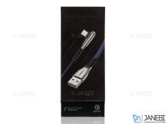 کابل شارژ سریع و انتقال داده تایپ سی دایوی Divi P453-12 Elbow Surfboard type-C Cable 1.2m