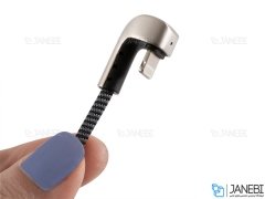 کابل شارژ و انتقال داده لایتنینگ دایوی Divi P424-18 Elbow-U S4 Lightning Cable 1.8m