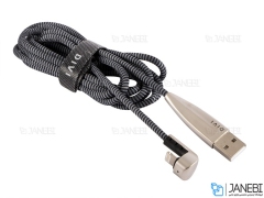 کابل شارژ و انتقال داده لایتنینگ دایوی Divi P424-18 Elbow-U S4 Lightning Cable 1.8m
