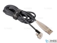کابل شارژ و انتقال داده لایتنینگ دایوی Divi P424-18 Elbow-U S4 Lightning Cable 1.8m