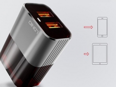 شارژر دیواری دو پورت الدنیو LDNIO Adaptive Travel Charger A2206