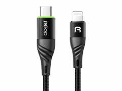 کابل شارژ سریع و انتقال داده تایپ سی به لایتنینگ رلیکو Reliqo RCA-650 Lightning to Type-C 1.2M