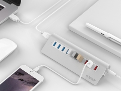 هاب آداپتور یو اس بی 10 پورت اوریکو Orico M3H73P 7+3Port USB Hub