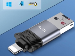 رم ریدر او تی جی لایتنینگ توتو Totu FGCR-006 Lightning OTG External TF Flash Card