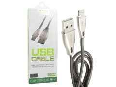 کابل شارژ و انتقال داده فلزی لایتنینگ باوین Bavin CB-070 Lightning Cable 1m