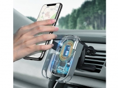 پایه نگهدارنده و شارژر وایرلس بیسوس Baseus Rock-Solid Vehicle Mounted Holder Wireless Charger