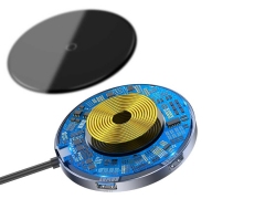 شارژر وایرلس و هاب چهار پورت بیسوس Baseus WXJMY-0G Circular Mirror Wireless Charger HUB