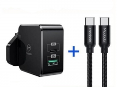 شارژر سریع و کابل شارژ مک دودو Mcdodo CH-693 PD+Quick Charge Travel Charger Set 30W
