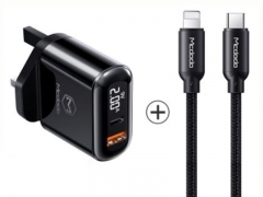 شارژر سریع و کابل شارژ مک دودو Mcdodo CH-723 PD+Quick Charge Travel Charger Set 18W