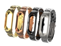 بند فلزی براق دستبند سلامتی شیائومی می بند 5 و 6 Xiaomi Mi Band 5/6 Metal Strap