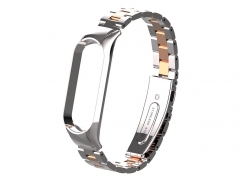 بند فلزی براق اسپرت دستبند سلامتی شیائومی می بند ۵  Xiaomi Mi Band 5 Metalic Sport Metal Strap