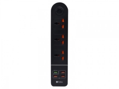 چند راهی و شارژر 3 سوکت و 4 یو اس بی پرووان ProOne SKT01 Power Strip