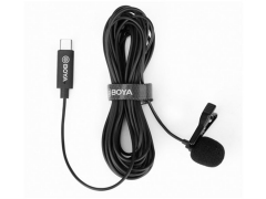 میکروفون تایپ سی بویا BOYA By-M3 Clip-on Omnidirectional Lavalier Microphone