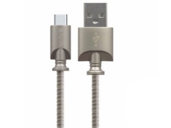 کابل شارژ و انتقال داده فلزی تایپ سی باوین Bavin CB-101 Type-C Cable 1m