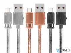 کابل شارژ و انتقال داده فلزی تایپ سی باوین Bavin CB-111 Type-C Cable 1m