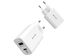 شارژر دیواری سریع و کابل تایپ سی باوین Bavin PC350Y Type-C Charger