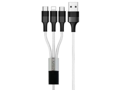 کابل شارژ سه سر باوین Bavin CB-163 3in1 Cable 1m