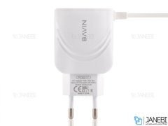 شارژر دیواری و کابل لایتنینگ باوین Bavin PC521Y Lightning Charger
