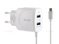 شارژر دیواری و کابل تایپ سی باوین Bavin PC521Y Type-C Charger