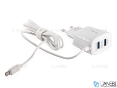 شارژر دیواری و کابل میکرو یو اس بی باوین Bavin PC521Y Micro USB Charger