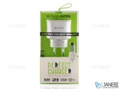 شارژر دیواری و کابل تایپ سی باوین Bavin PC390Y Type-C Charger