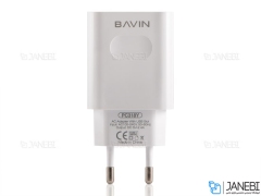 شارژر دیواری و کابل لایتنینگ باوین Bavin PC318Y Lightning Charger