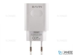 شارژر دیواری و کابل لایتنینگ باوین Bavin PC318Y Lightning Charger