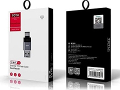 رم ریدر او تی جی تایپ سی توتو Totu FGCR-007 Type-C OTG External TF Flash Card