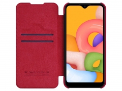 کیف چرمی نیلکین سامسونگ Nillkin Qin Leather Case Samsung Galaxy A01