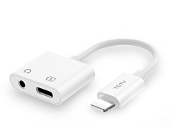 مبدل لایتنینگ به لایتنینگ و صدا توتو Totu EAUC-18 Glory Lightning to lightning + 3.5mm Audio Converter