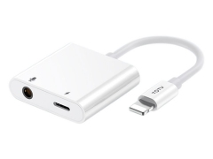 مبدل لایتنینگ به لایتنینگ و صدا توتو Totu EAUC-25 Glory IP to 3.5/ip Audio Charging Adapter