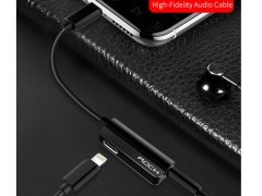 مبدل لایتنینگ به لایتنینگ و جک 3.5 میلیمتری صدا راک Rock RCB0587 Lightning to Lightning + 3.5
