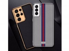 قاب محافظ طرح چرم سامسونگ GKK Leather Case Samsung S21 Plus