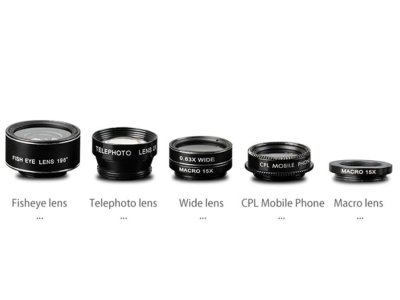 کیت لنز موبایل ۵ تایی ایبولو Iboolo 5-in-1 Mobile Lens Kit