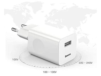 آداپتور شارژر دیواری بیسوس  Baseus  Wall Charger USB Quick Charge 3.0 QC 3.0