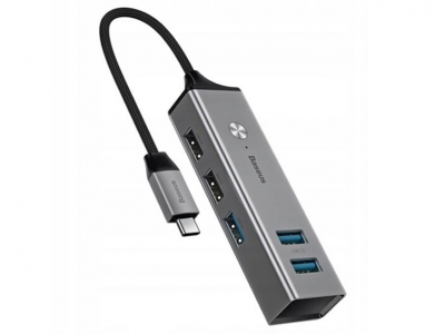 هاب 5 پورت تایپ سی بیسوس Baseus Cube HUB Adapter CAHUB-D0G